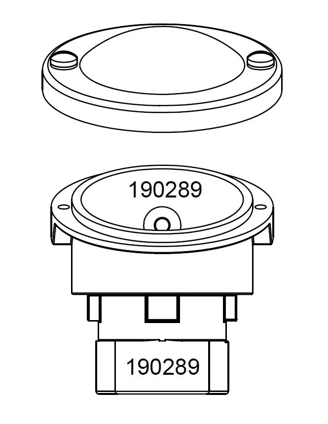 The serial number is attached to the connection head externally with a label; internally written with a felt-tip pen