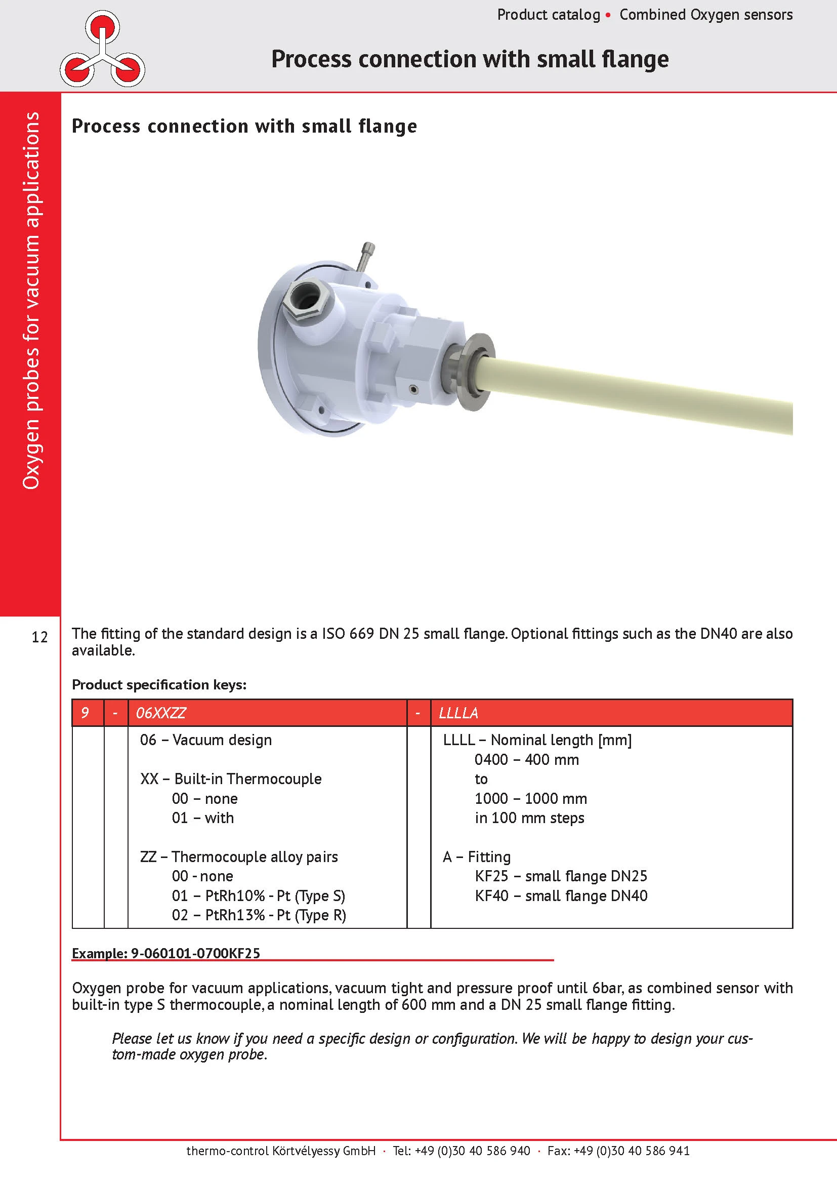 thermo-control Körtvélyessy - Catalog for inert gas oxygen probes